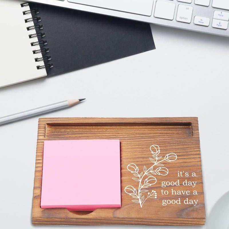 EFFJNSG It’s a Good Day Sticky Note Holder, Positive Desk Organizer for Work, Motivational Office Gift for Coworkers, Friends, Teachers, Self-Stick Note Pad Holders EDP121 - Image 2